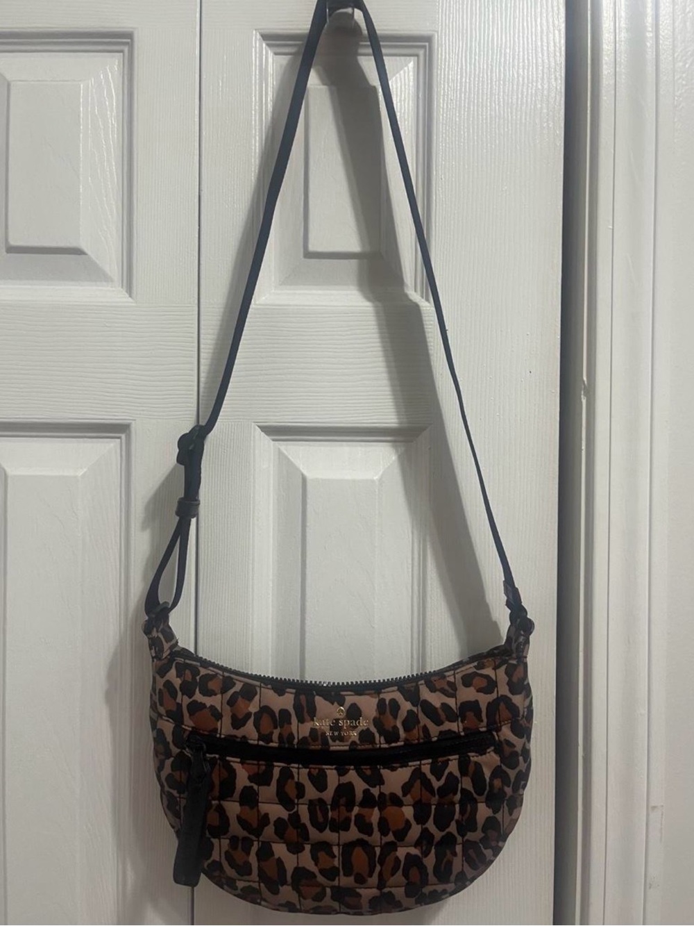 NWOTKate Spade Leopard Print Camden Crossbody Bag - Brown